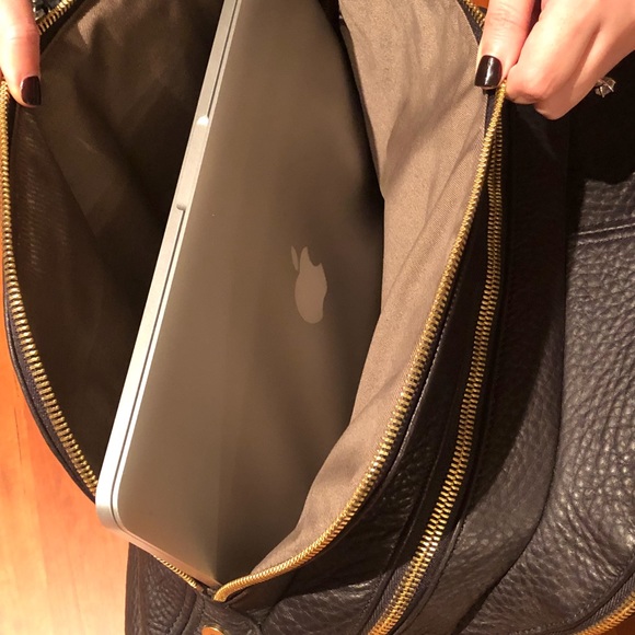 J. Crew Black Leather Biennial Satchel - Picture 7 of 7